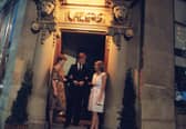 A photograph taken in 1986 of the entrance to Lazers bar at the junction of Grey Street and Collingwood Street. 