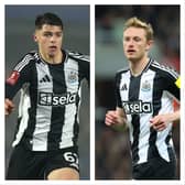 Lewis Miley (left) and Newcastle United teammate Sean Longstaff