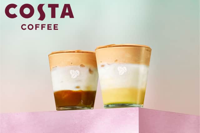 Costa Coffee's Iced Whipped Lattes - Caramel and White Chocolate