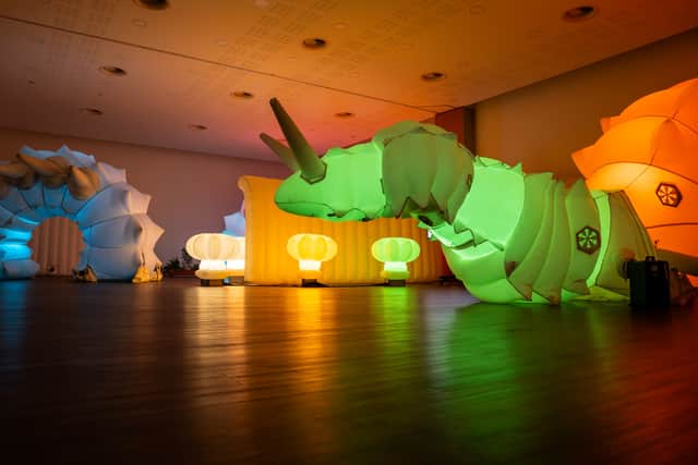 Luma, a nine-metre illuminated robotic snail delighted schoolchildren from across the region as Life Science Centre marked the start of British Science Week