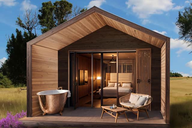 The cabins will have a private terrace