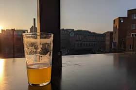 The sun terrace at The Lockup in Ouseburn