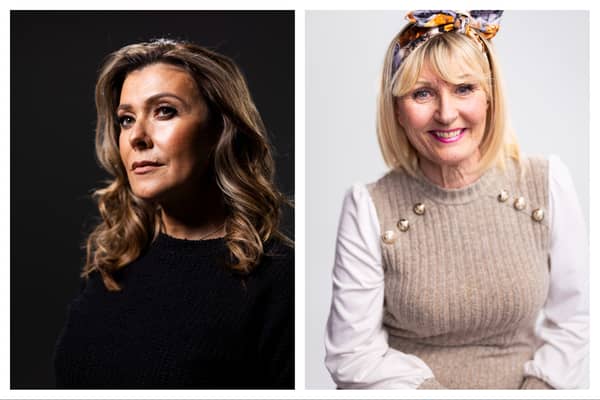 Kym Marsh (left) and South Tyneside resident Sue Mountain.