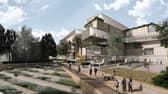 Plans for the Health Innovation Neighbourhood on Newcastle's former general hospital site. Photo: GSSArchitecture.