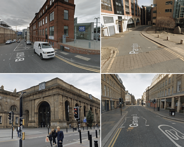 The most crime in Newcastle city centre was reported in and around these locations in January 2025.