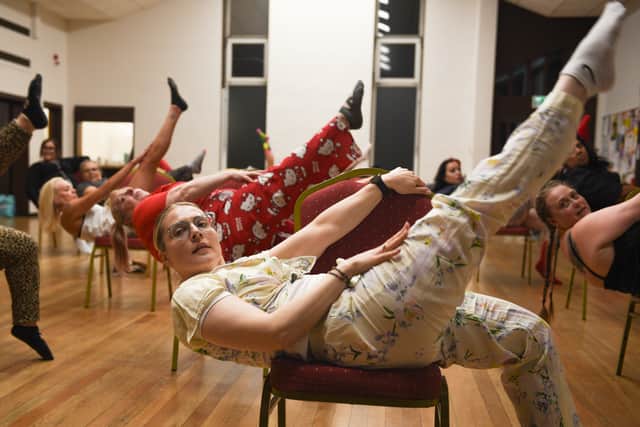 Dancing on chairs 