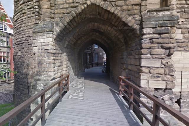 Black Gate at Newcastle Keep where ghostly sightings have been recorded.