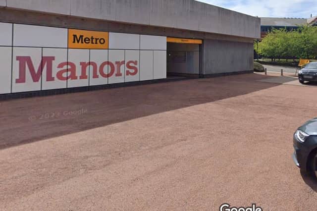 Manors railway station where a man in a bowler hat was said to haunt in 1990.