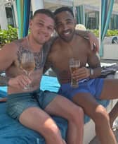 Kieran Trippier (left) and Newcastle United teammate Callum Wilson