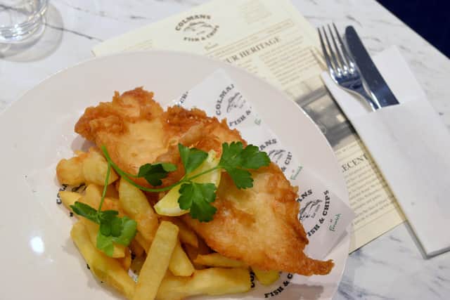 Classic cod and chips from Colmans