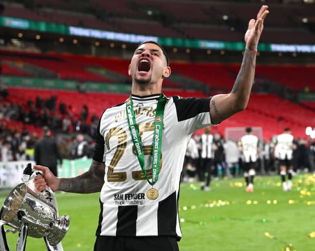 Newcastle United midfielder Bruno Guimaraes.