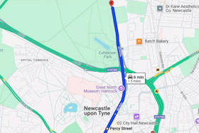 Newcastle United's open top bus parade route