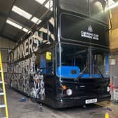 Newcastle United's open-top bus. 