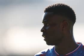 Marc Guehi of Palace looks on during the Emirates FA Cup Fifth Round match between Crystal Palace and Millwall at Selhurst Park on March 01, 2025 in London, England. (Photo by Julian Finney/Getty Images)