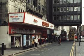  The Odeon cinema. The photograph has been taken from the top of Pilgrim Street looking down to the Odeon which is centre left. 