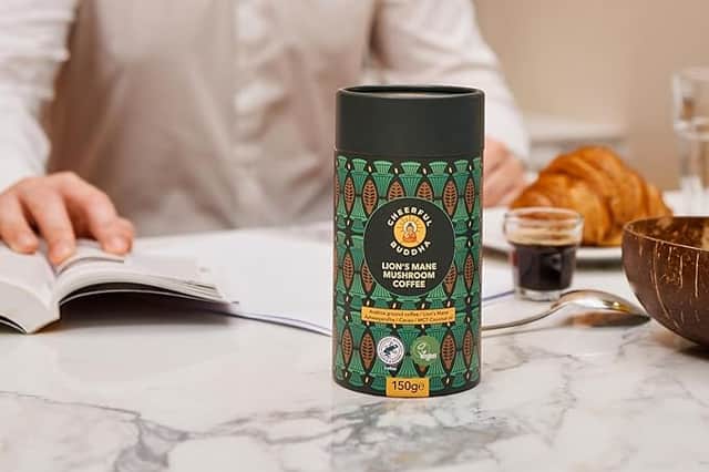 Cheerful Buddha Mushroom Ground Coffee (Lions Mane Mushroom Blend) £14.99