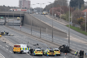 The A1 is closed between Swalwell and Denton following a multiple vehicle crash.