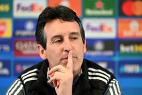 Aston Villa manager Unai Emery