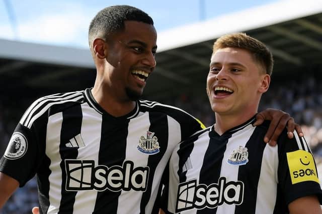 This is how AI tool Grok imagines Alexander Isak and Harvey Barnes of Newcastle United.