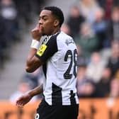 NEWCASTLE UPON TYNE, ENGLAND - MARCH 02: Joe Willock of Newcastle United reacts after missing a good chance during the Emirates FA Cup Fifth Round match between Newcastle United and Brighton & Hove Albion at St James' Park on March 02, 2025 in Newcastle upon Tyne, England. (Photo by Stu Forster/Getty Images)