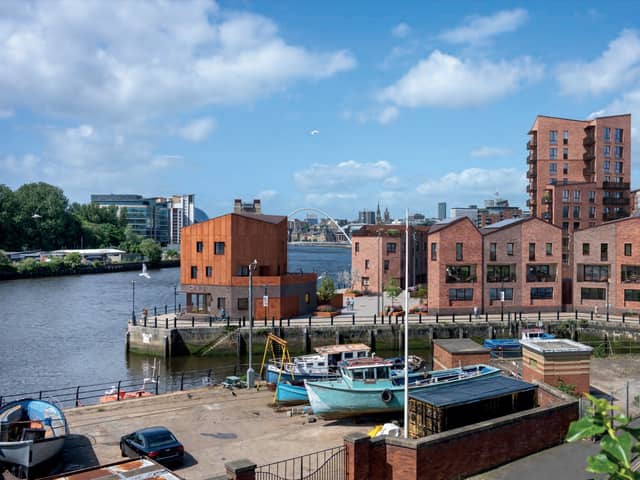How the redesigned Malmo Quay plans would look from the Free Trade Inn.