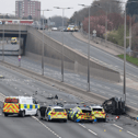 A man is set to appear in charge following a crash on the A1 that left seven police officers needing hospital treatment.