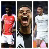 Bukayo Saka (left) Jacob Murphy (centre) and Jude Bellingham