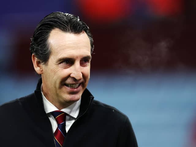 Aston Villa manager Unai Emery