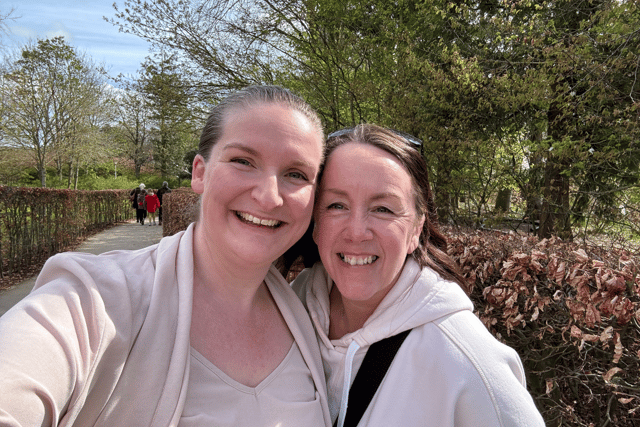 Hayley Forster (left) and Angela Angus, the hosts of Geordie Pride.