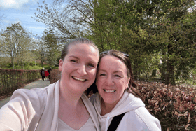 Hayley Forster (left) and Angela Angus, the hosts of Geordie Pride.