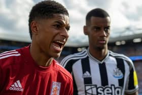 How AI tool Grok imagines Marcus Rashford and Alexander Isak ahead of the Premier League encounter between Aston Villa and Newcastle United this weekend.