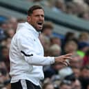 Newcastle United's assistant coach Jason Tindall gestures on the touchline during the English Premier League football match between Aston Villa and Newcastle United at Villa Park in Birmingham, central England on April 19, 2025. (Photo by Darren Staples / AFP) /