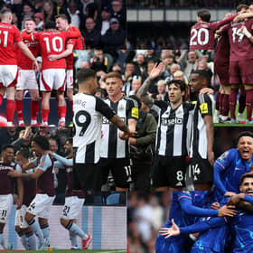 Newcastle United, Nottingham Forest, Manchester City, Chelsea and Aston Villa are eyeing Champions League qualification. (Photo credit: Getty Images) 