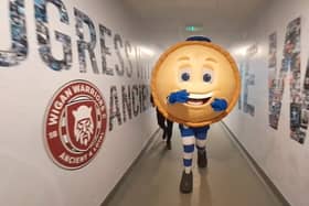 Crusty the Pie football mascot