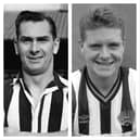 Jackie Milburn (left) and former Newcastle United talent Paul Gascoigne