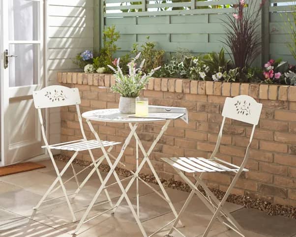This quaint bistro set from Dunelm costs just £79