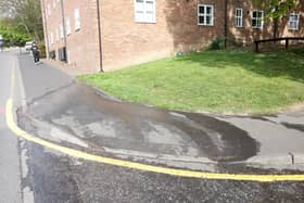 Raw sewage leaking from a drain on Westmorland Road in Newcastle City Centre.
