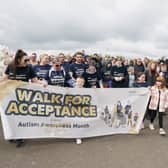 Families at the start of the Walk for Acceptance