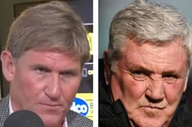 Simon Jordan (left) and Newcastle United manager Steve Bruce