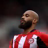 Bryan Mbeumo of Brentford in action during the Premier League match between Brentford FC and Manchester United FC at Brentford Community Stadium on May 04, 2025 in Brentford, England. (Photo by Richard Heathcote/Getty Images)