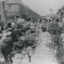 Tamworth Road was packed with people for this VE Day party 80 years ago.