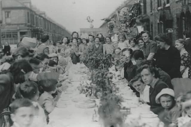 Tamworth Road was packed with people for this VE Day party 80 years ago.