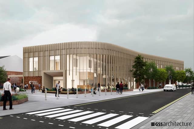 A CGI image of what the Energy Central Institute in Blyth will look like. Photo: WSP/GSS Architecture.
