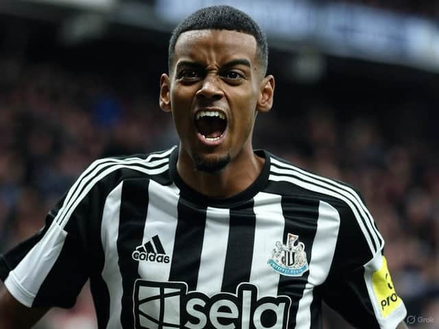 How AI tool Grok imagines Newcastle United striker Alexander Isak in Sunday's clash with Chelsea. Shame about the kit, eh?