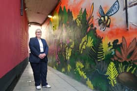 Newcastle City Council leader Karen Kilgour at the Forth Lane art project in Newcastle city centre.