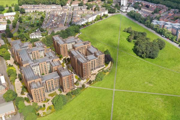 Plans for the new Castle Leazes development in Newcastle