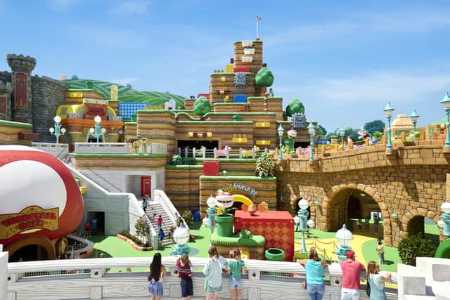 Super Nintendo World is a visual feast, bringing the beloved video game world vividly to life