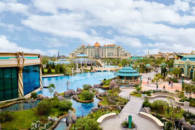 Celestial Park is a tranquil, cosmic-themed oasis connecting visitors to four other worlds