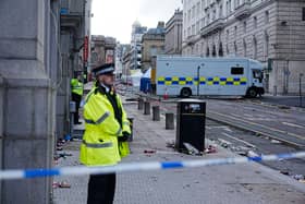 Aftermath of Liverpool parade incident.