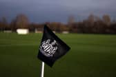 A general view of a corner flag prior to the U18 Premier League match between Newcastle United U18 v Manchester United U18 at Newcastle United Academy on January 13, 2024 in Newcastle upon Tyne, England. (Photo by Manchester United/Manchester United via Getty Images)